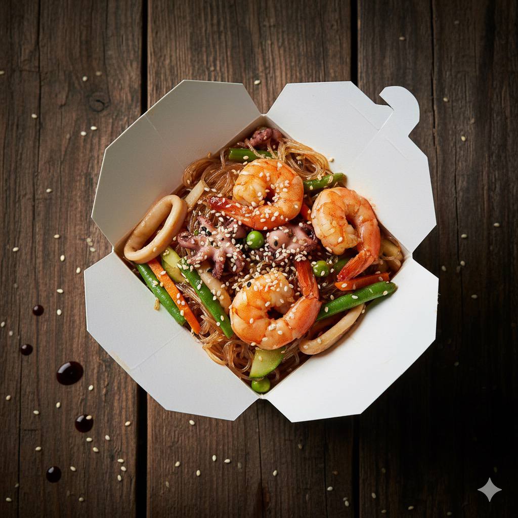 Фунчоза с морепродуктами