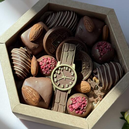 Шоколад ручной работы и маршмеллоу