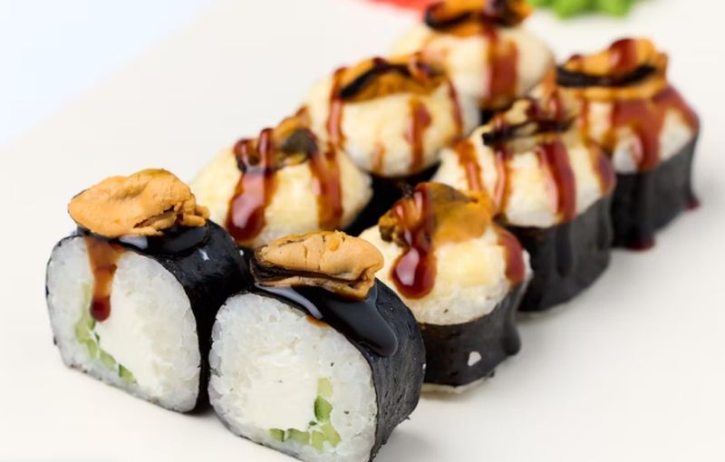 Мидии запеченный