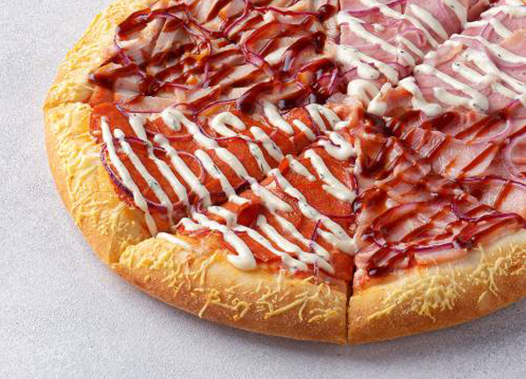 Пицца Четыре сезона 30 см на толстом с сыром