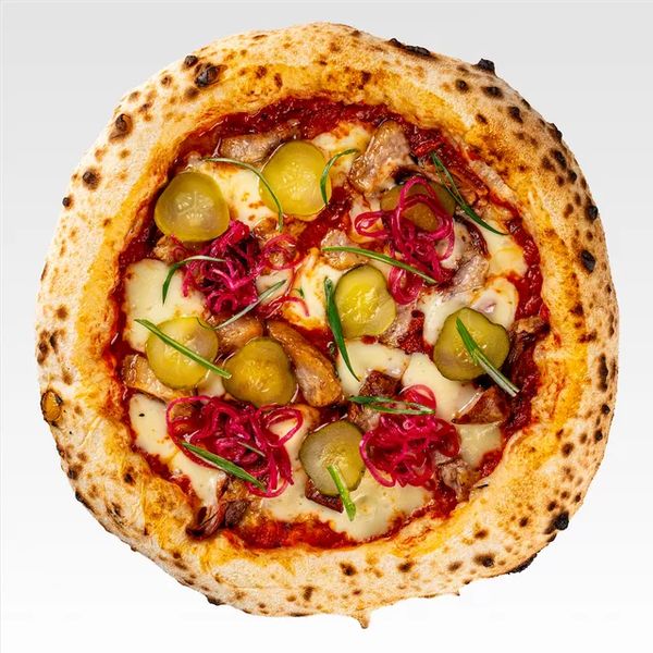 Пицца BBQ с томленой грудинкой 22 см