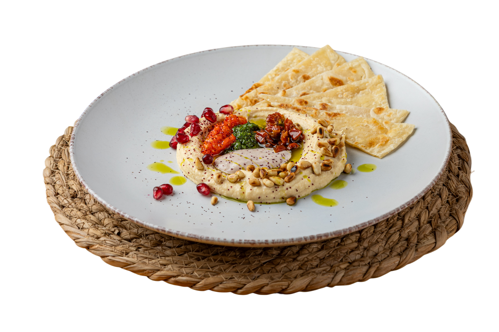 Хумус с вялеными томатами