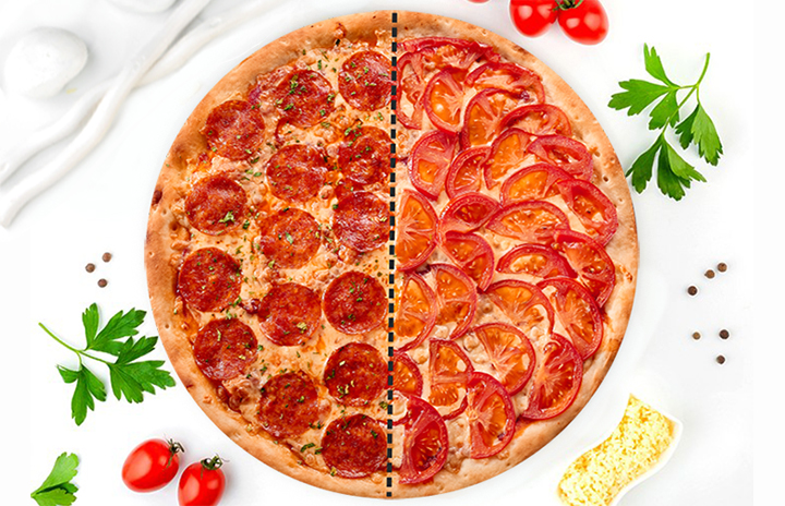 Микс пепперони \ маргарита 25 см