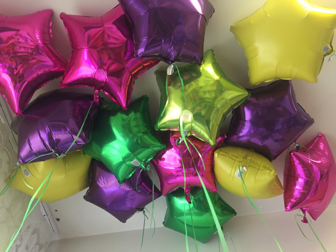 Звезды гелиевые 11 шт