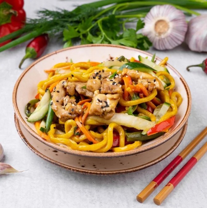 Удон с КУРИЦЕЙ