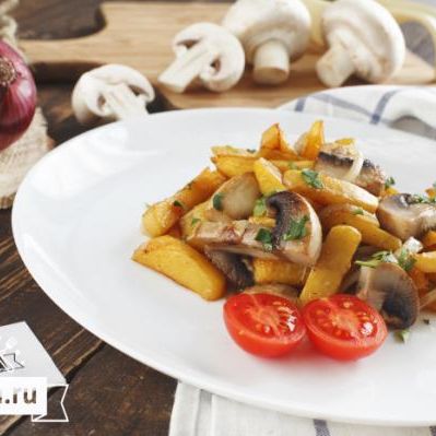 Картофель с грибами