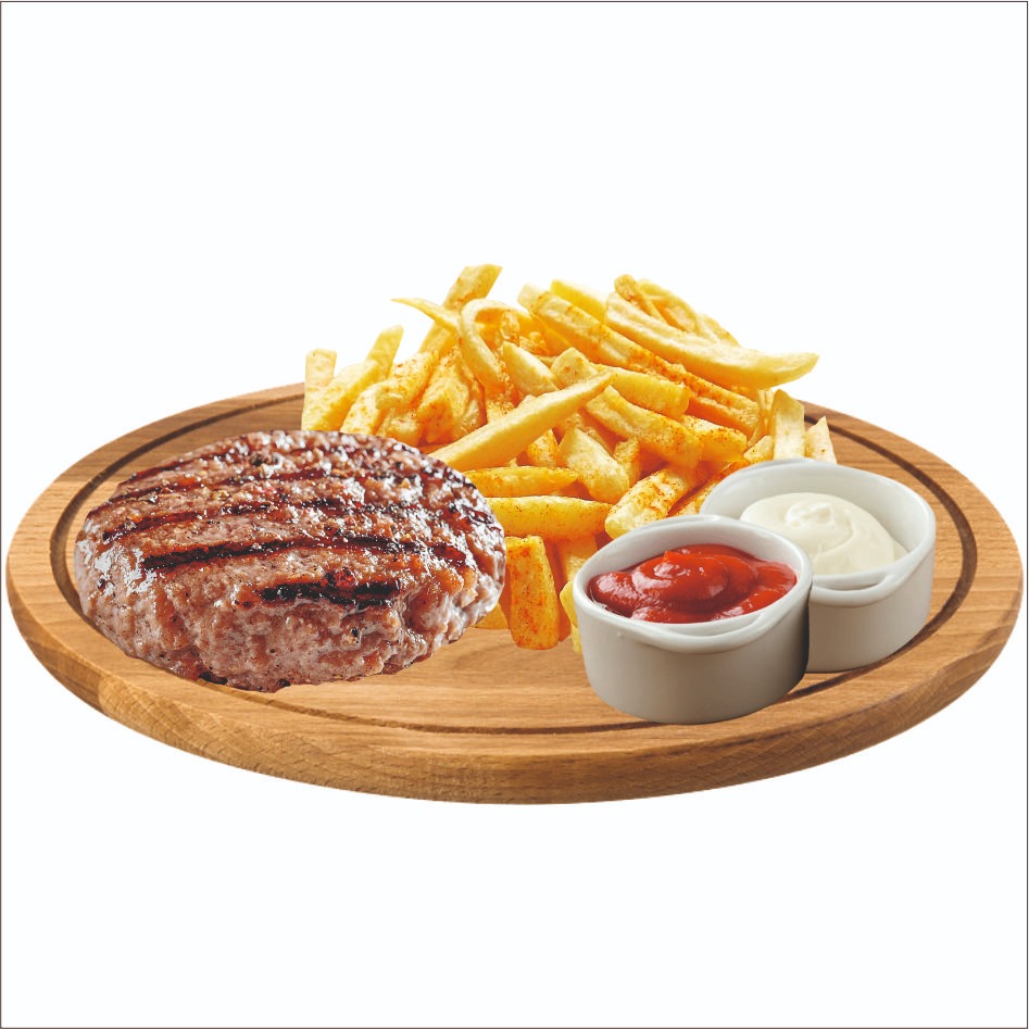 Ланч бокс с говяжьими котлетами