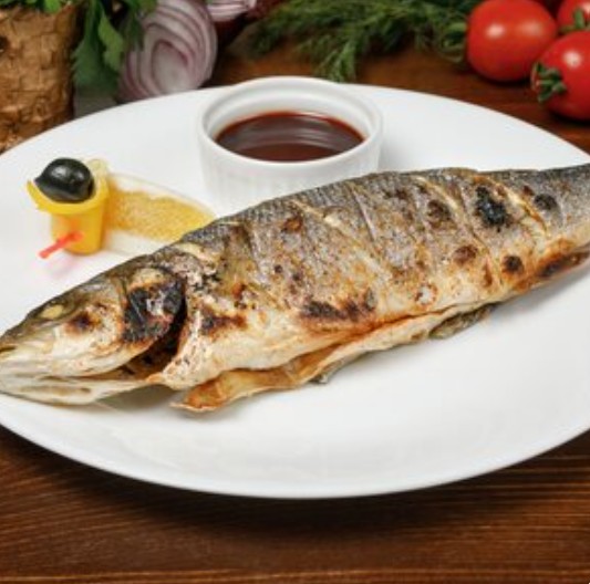 Сибас жареный