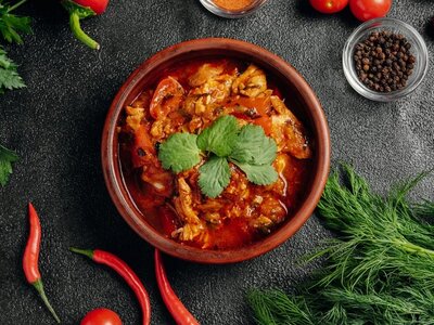 Чахохбили из фермерского цыпленк