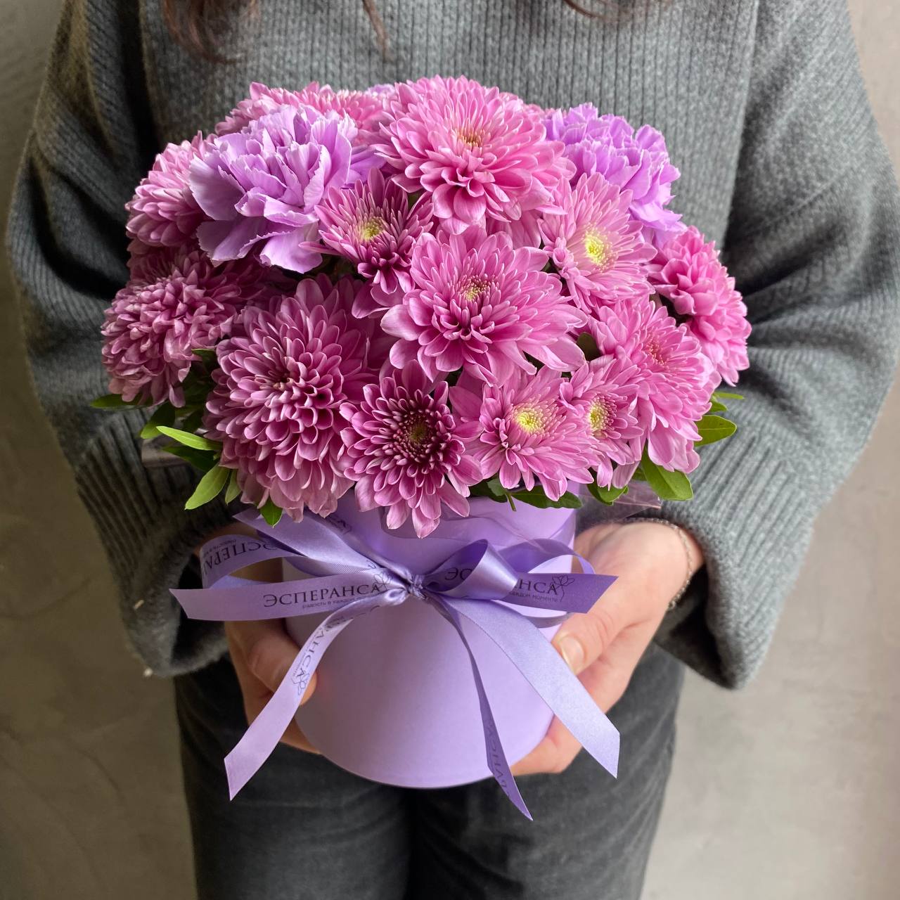 Авторский стойкий цветочный бокс