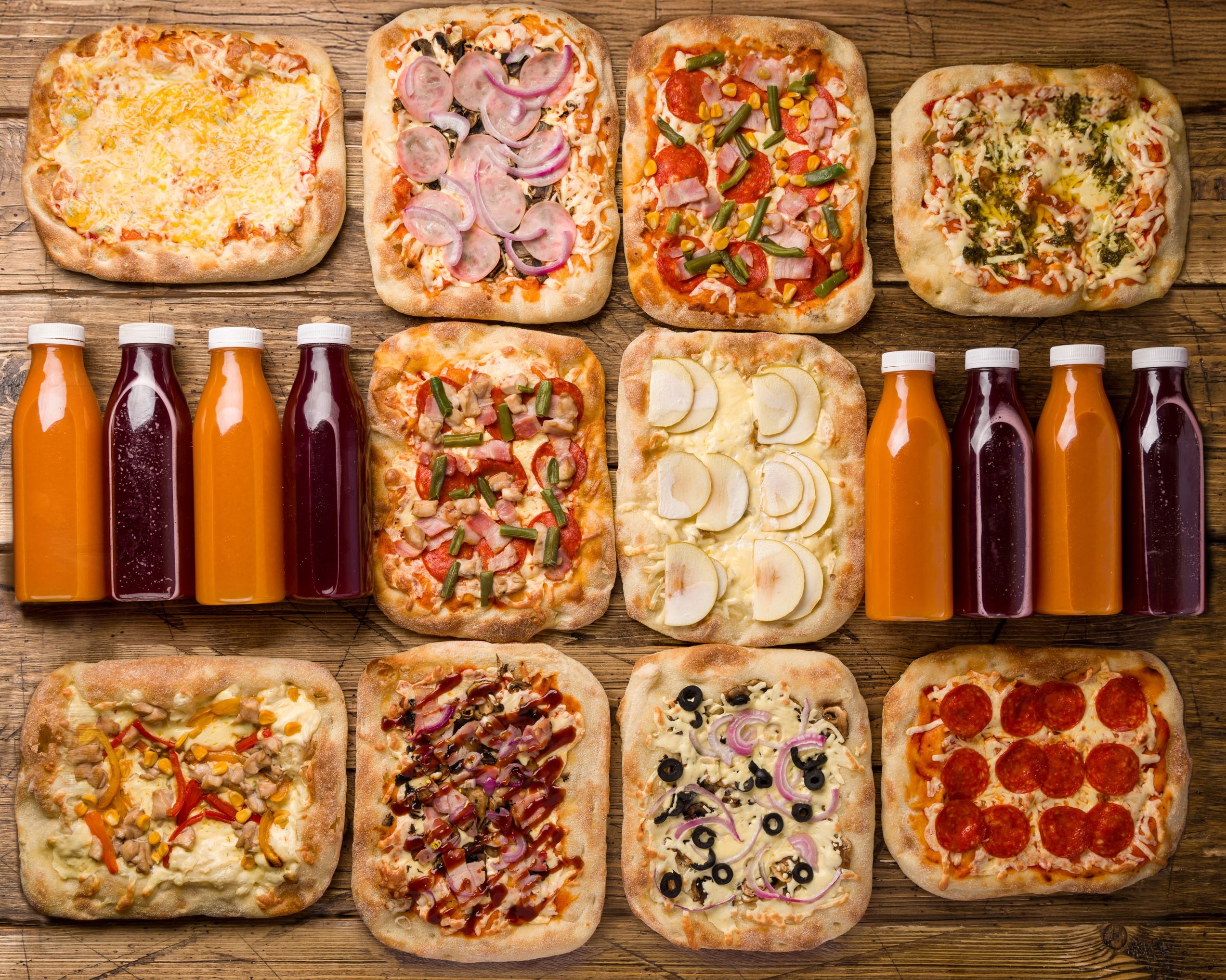 Сет на корпоратив 10 пицц римских и морс