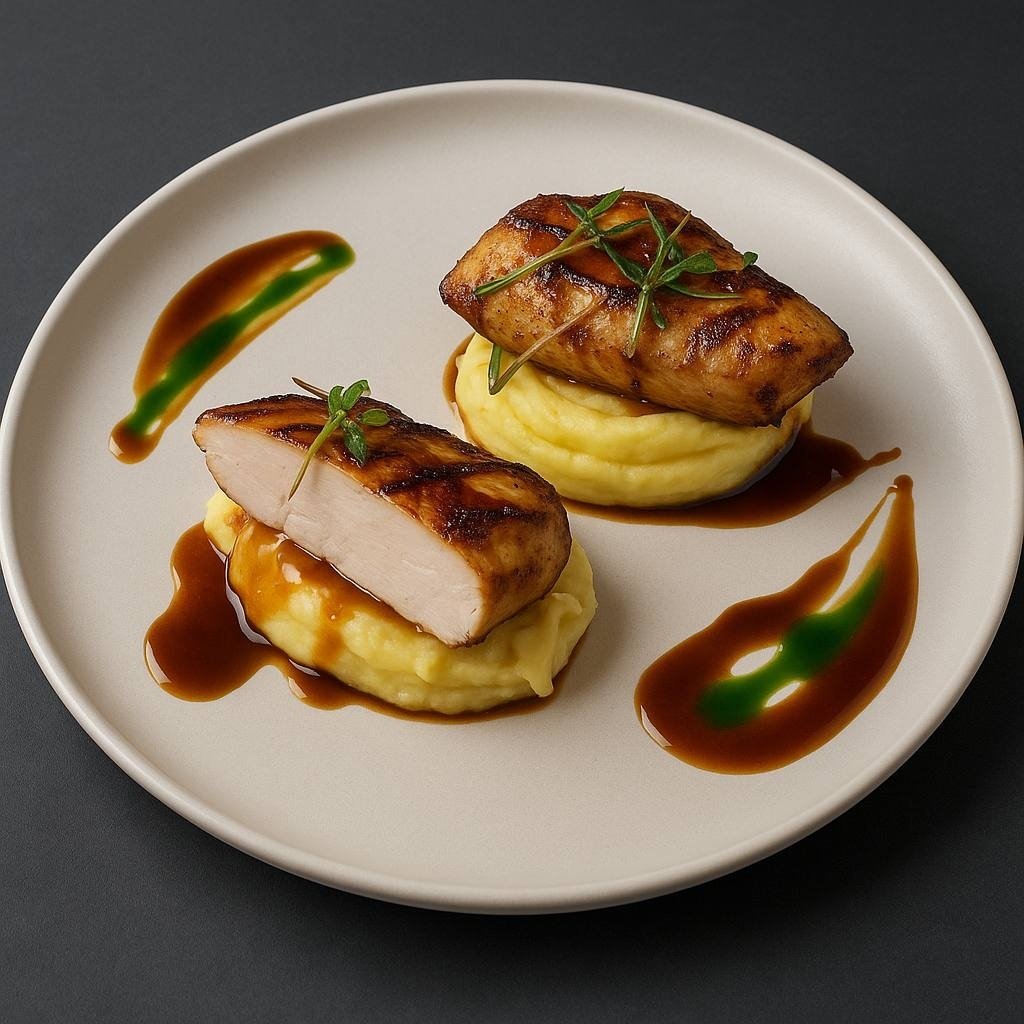 Куриное филе с картофельным пюре