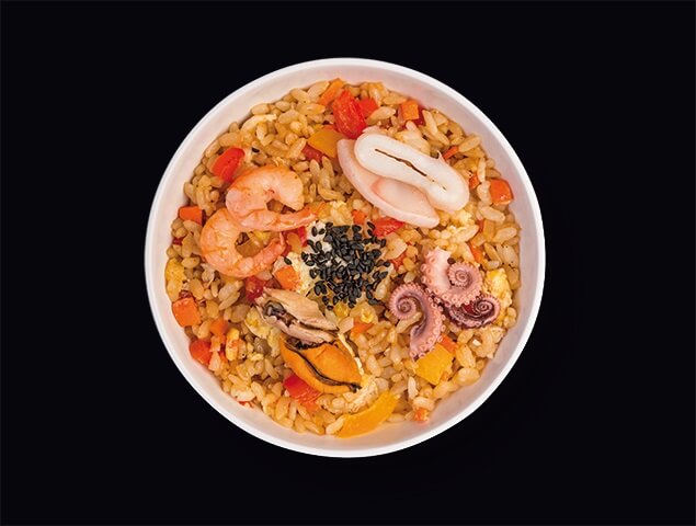 Жареный рис с морепродуктами