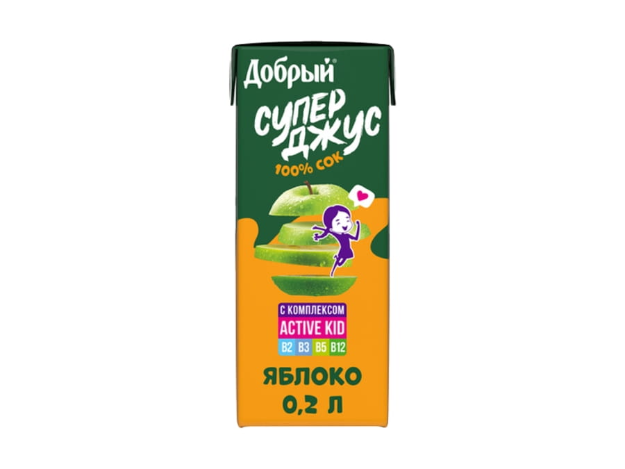 Сок яблочный Active kid