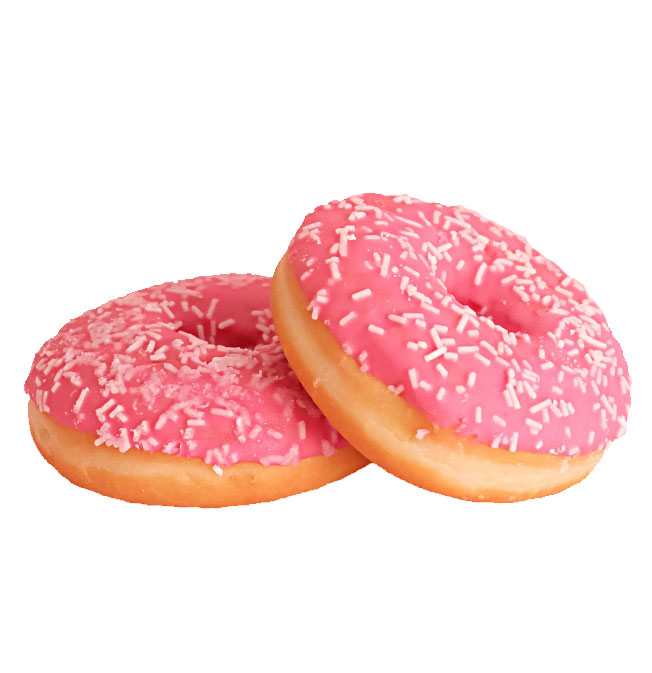 Донат клубничный