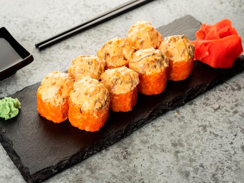 Сливочный спайси-ролл с угрем