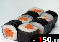 Хосомаки с копченой семгой
