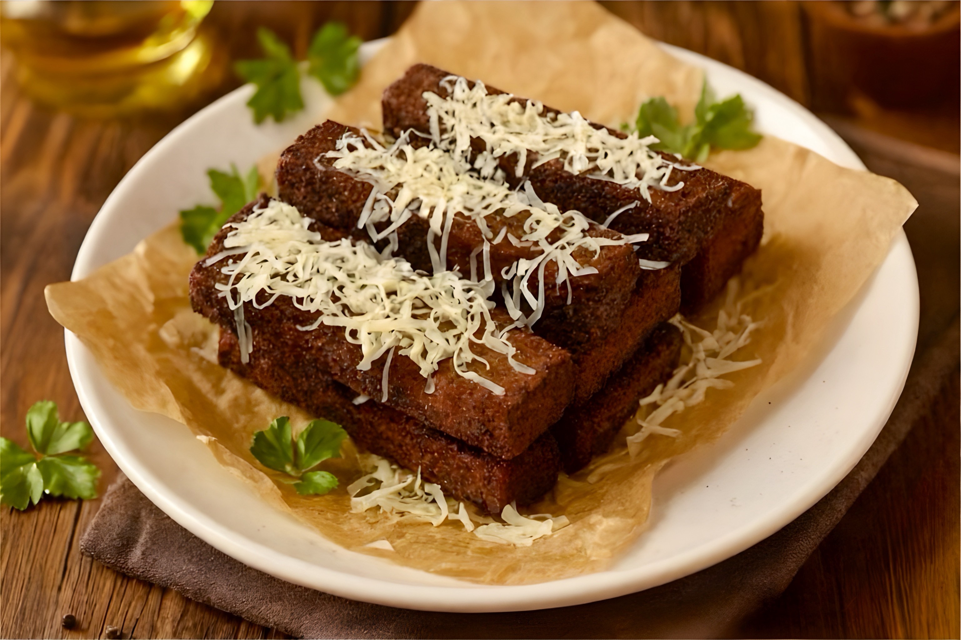 Чесночные Гренки с сыром
