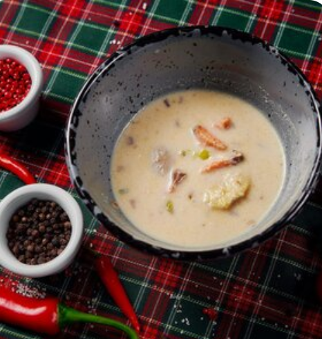 Сливочная уха с антоновкой