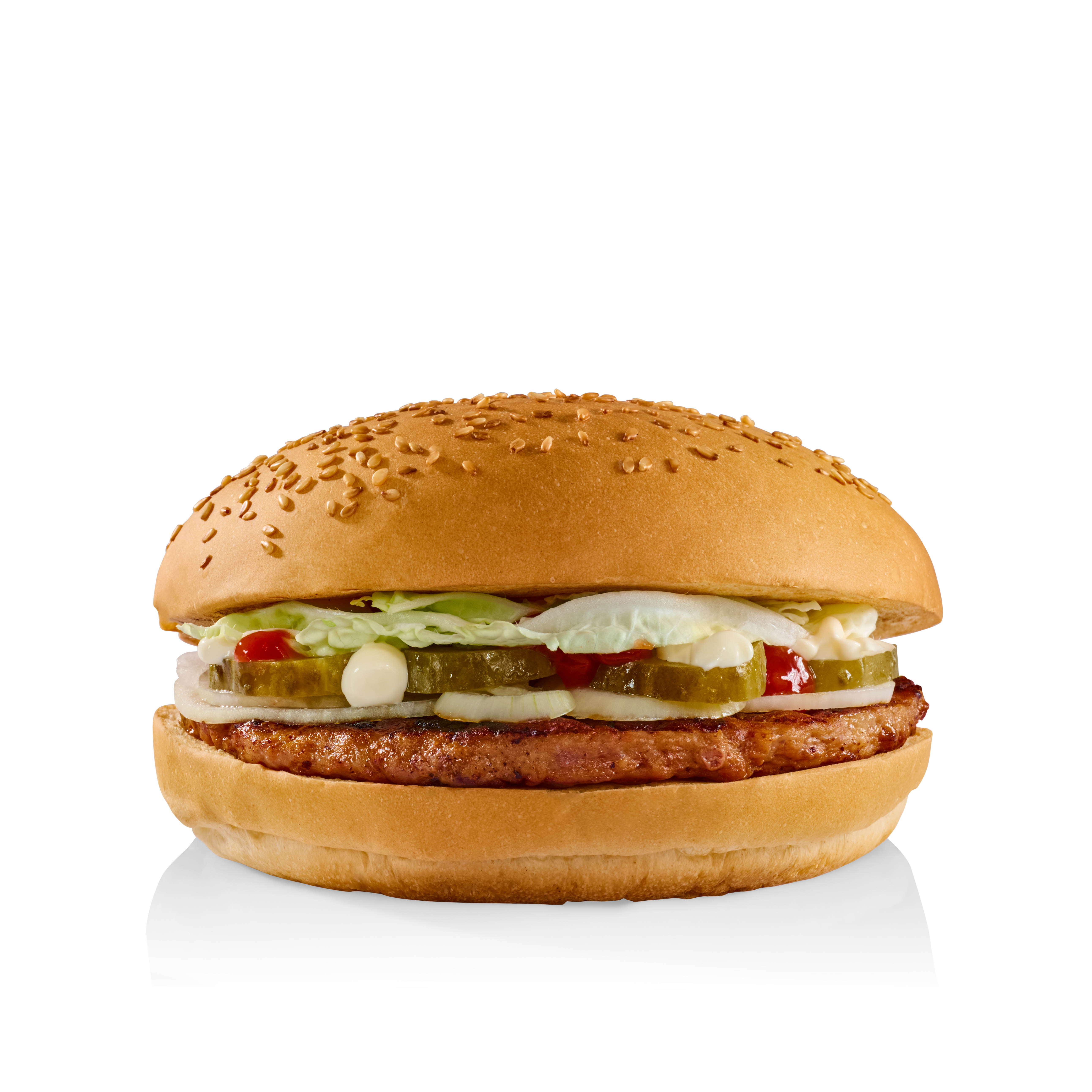 Гамбургер Гулливер с маринованным огурцом