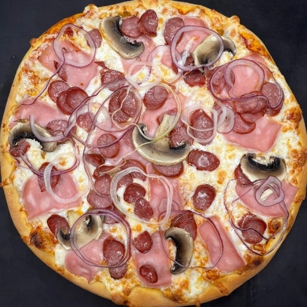 Пицца 30 см Охотничья (острая)