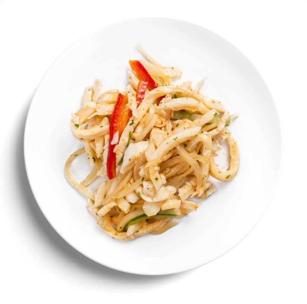 Салат из кальмара по-корейски