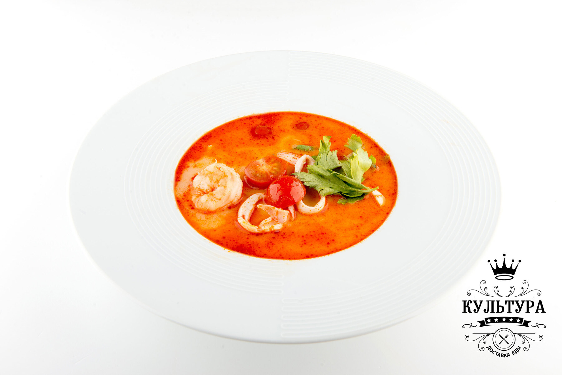 Суп Том Ям с морепродуктами