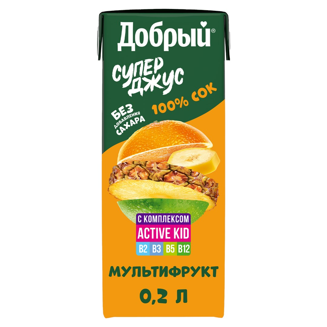 Добрый Супер Джус 0,2л мультифруктовый