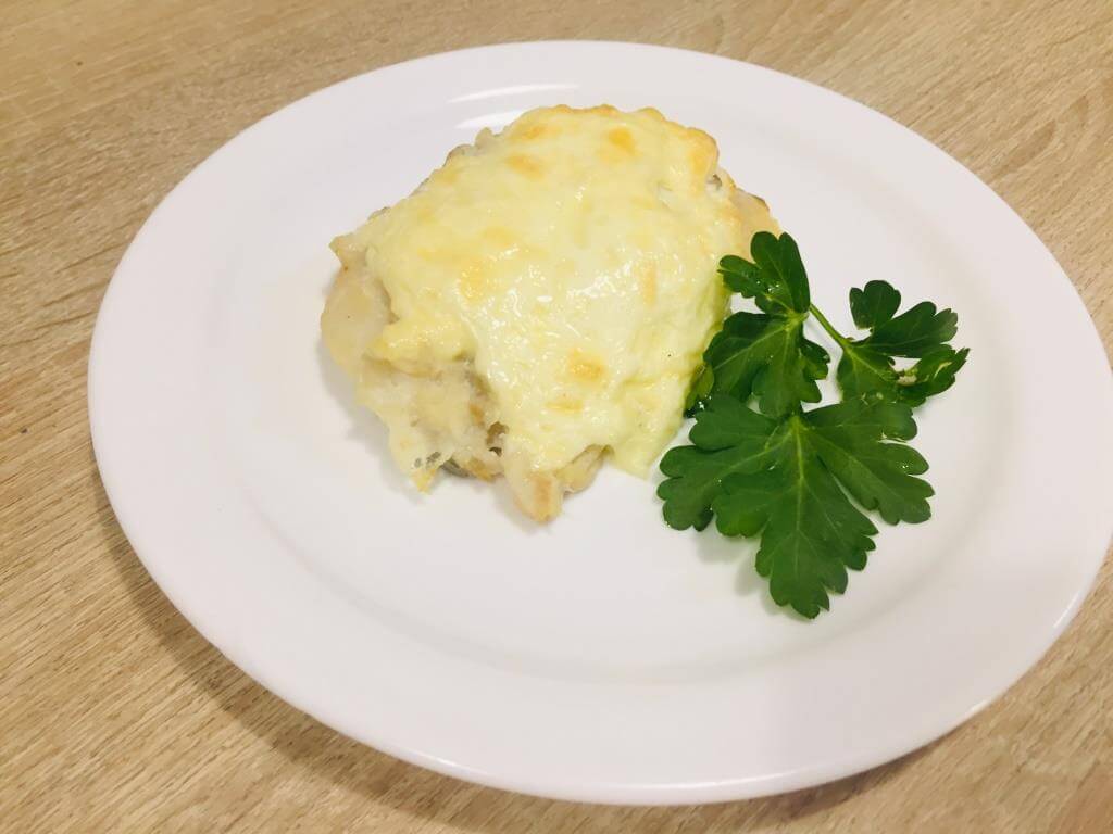 Треска запеченная под сыром