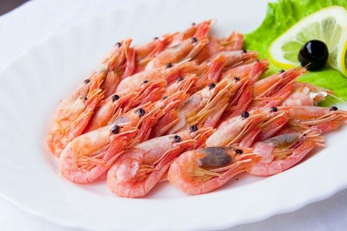 Креветки отварные