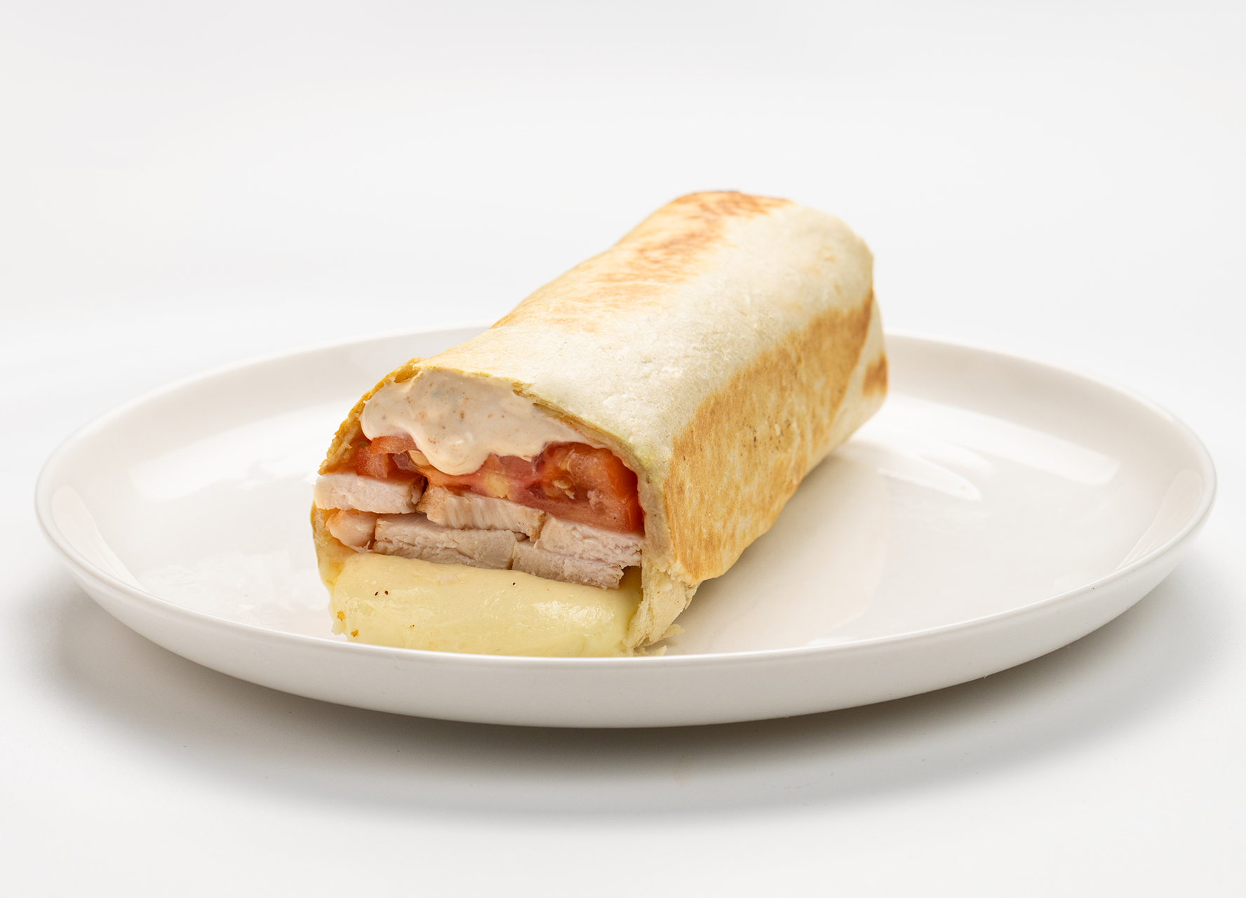 Ролл с курицей и соусом ранч