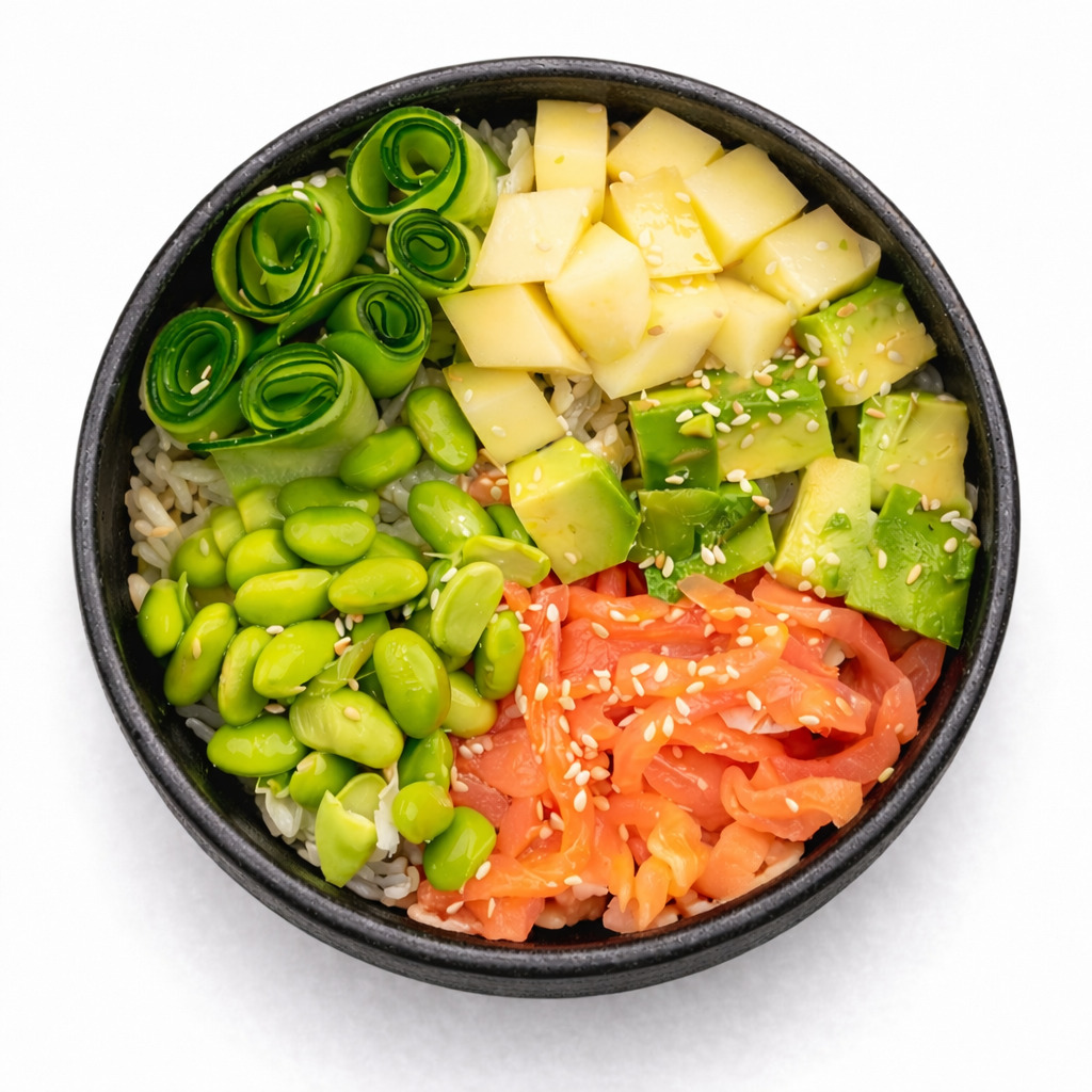 Поке с лососем