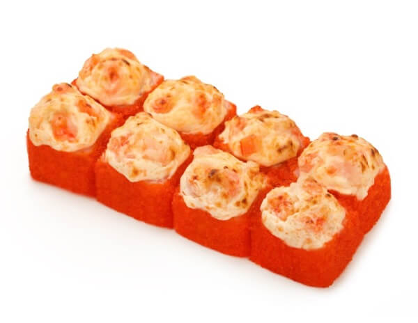 Запеченный сырный с тигровой креветкой