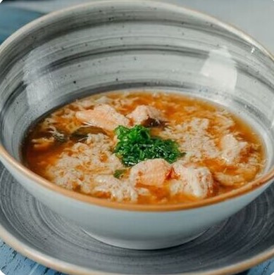 Рамен с форелью