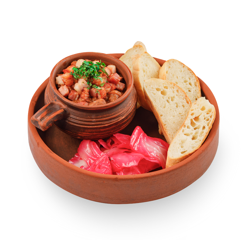 Лобио из фасоли с капустой по-гурийски