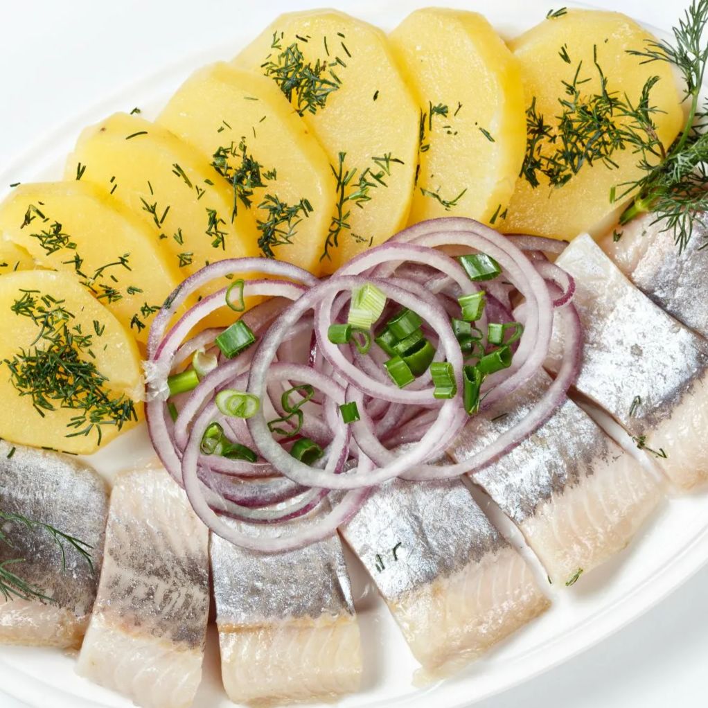 Селедка с картофелем