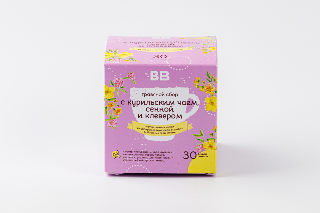 Травяной сбор с курильским чаем, сенной и клевером