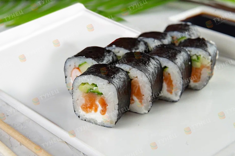 Мини микс с лососем и креветкой