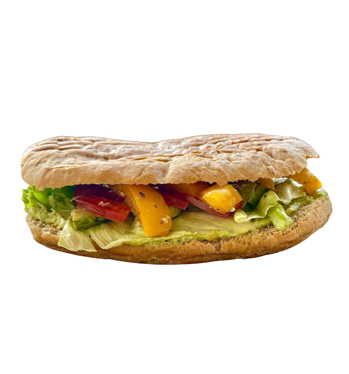 Панини с овощами и творожным соусом