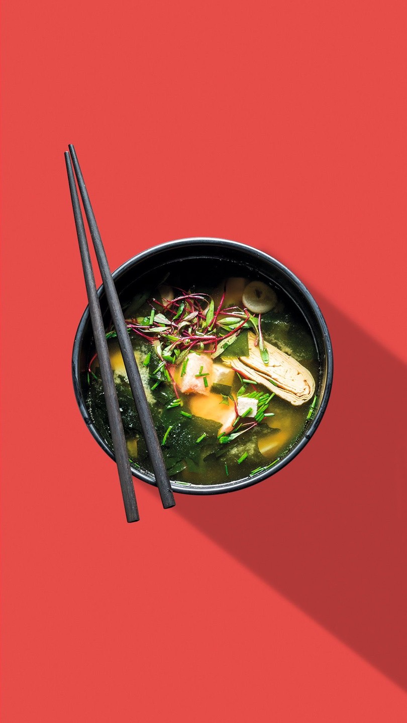 Мисо суп с лососем