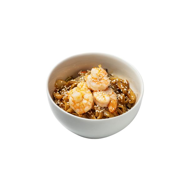 Удон в устричном соусе с креветкой