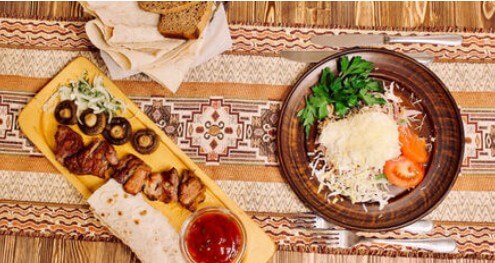 Гриль-ланч с шашлыком