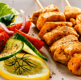 Шашлычок из курицы на гриле