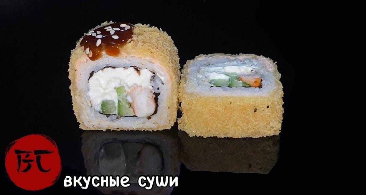 Горячий ролл Филадельфия с креветкой