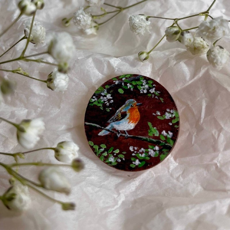 Брошь ручной работы