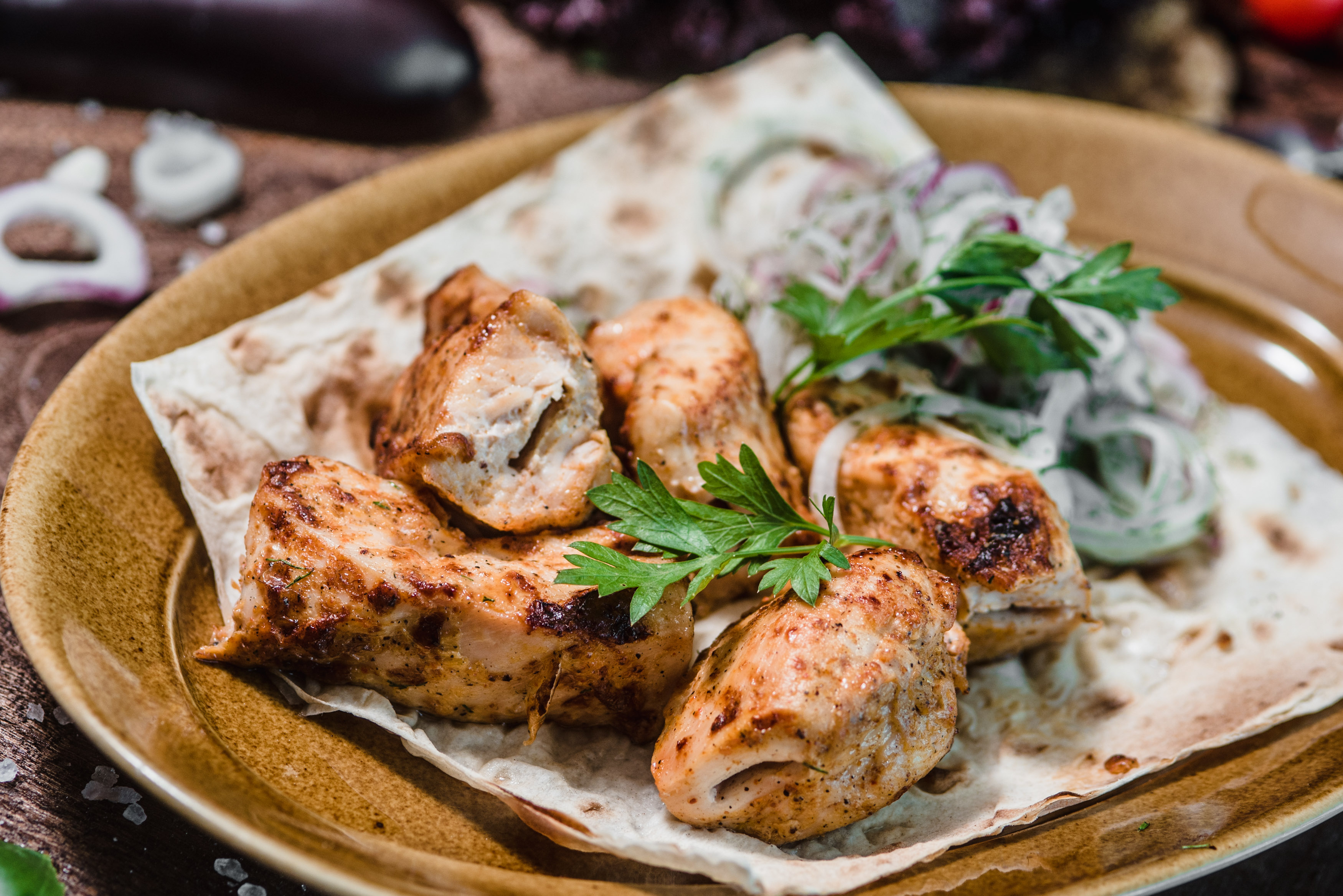 Шашлык из куриной грудки