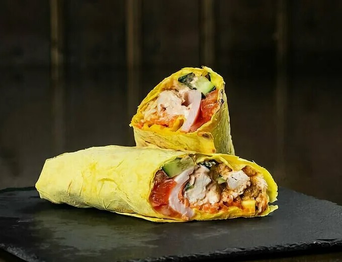 Шаурма сырная с курицей