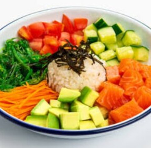 Поке с лососем 