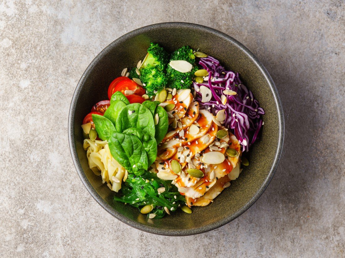 Поке с цыплёнком L 295гр.