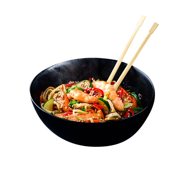 Wok c креветкой